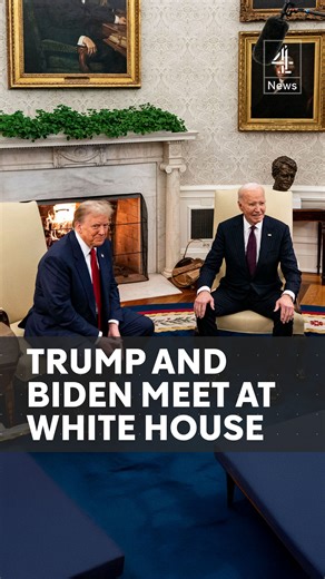 Donald Trump and President Biden have met at the White House as part of a long-standing tradition underpinning the peaceful handover of power between administrations. #DonaldTrump #JoeBiden #President #US #America #WhiteHouse #Channel4News | Channel 4 News