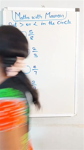 Fastest way to compare two fractions. Watch and learn 👇 #mathswithmaureen #maths #fractions | Maths with Maureen