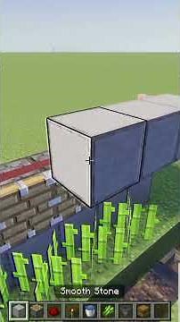 No Observer Sugarcane Farm #bedrock #minecraft #gaming #minecrafttutorial #redstone #shorts