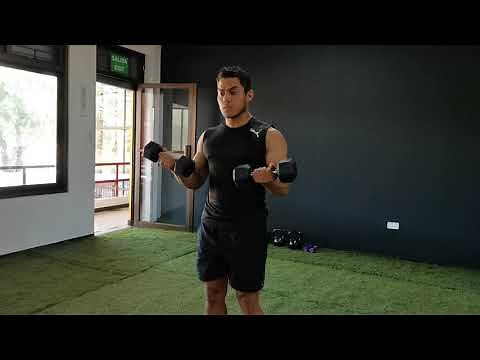 Curl Biceps con Mancuerna Isométrico /Dinámico//Isometric / Dynamic Dumbbell Biceps Curl