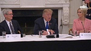 President Donald Trump called Apple CEO Tim Cook "Tim Apple" during a meeting at the White House on Wednesday | TIME