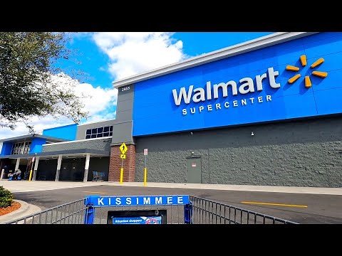 Shopping at Walmart Supercenter on Old Lake Wilson Road in Kissimmee Florida - Store 5214