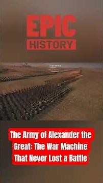 The Army of Alexander the Great: The War Machine That Never Lost a Battle