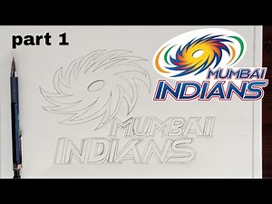 Mumbai Indians logo drawing/How to draw Mumbai Indians logo/mumbai indians logo drawing easy steps