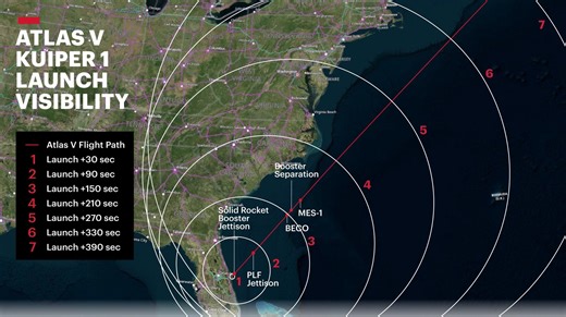 Amazon Rocket Launch May Be Visible Over New York on Monday