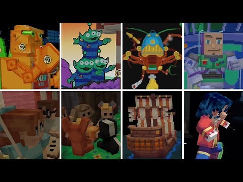 Minecraft: Walt Disney World DLC - Buzz Lightyear's Space Ranger Spin & Peter Pan's Flight Gameplay