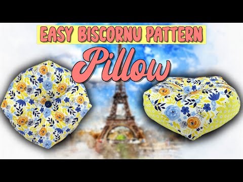 Easy Biscornu Pattern Pillow | The Sewing Room Channel