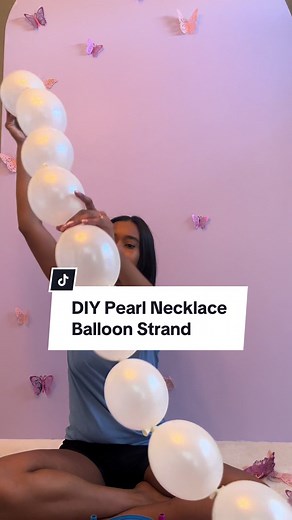 DIY Pearl Necklace Balloon Strand 🤍 I have always wanted to know how to make this and it was so easy to do! I purchased Qualatex 6 inch Quick Link Balloons in Pearl White and once I blew them up, I tied a link to the end of another balloon and kept repeating until my strand was as long as I needed it to be! The end result was beautiful 🖤 MYINVYTE.COM . . . . . . . . . . . #diy #diycrafts #tutorial #crafttutorial #tutorials #love #entrepreneur #photooftheday #business #successful #gifts #smallb