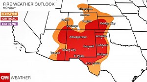 Critical fire weather for 6 states