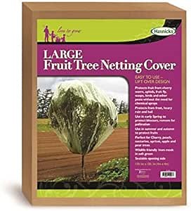 50-3530 Haxnicks 13.1' x 13.1' Fruit Tree Cover, Easy to Use, Cover and Protect Plants from Harsh Weather, Animals, and Pests