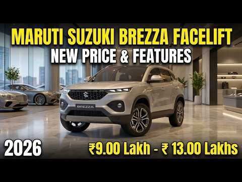 Maruti Suzuki Brezza 2026 Facelift Coming Soon | Expected Price, Launch Date & Features | New SUV