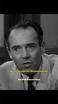 But actually, those two witnesses were the entire case for the prosecution. #12angrymen #henryfonda