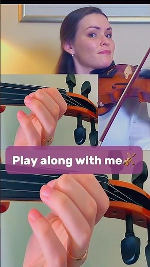 Beginner violin play along song #violin#violinplayalong#violincover#shorts