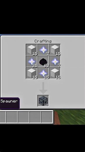Minecraft crafting a Monster Spawner #minecraft #mcpe