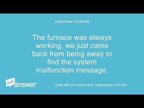 My evolution thermostat reads "system Malfunction" and