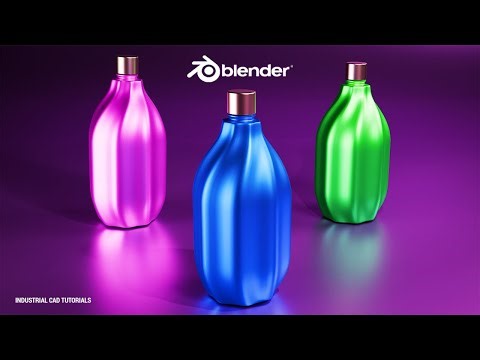 Perfume Bottle Cosmetic 3D Modelling and Render in Blender || Product Modelling & Visualization