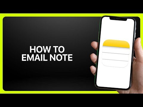 How To Email Note In iPhone Notes App 2025! Tutorial