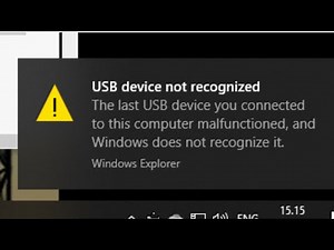 Fix USB Device Not Recognized in Windows 11 / 10 | How To Solve usb device not recognized