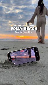 🏝️ SAVE THIS FOR YOUR NEXT TRIP TO FOLLY BEACH! 🏝️ Folly Beach, SC is a cute little beach town 20 minutes outside of Charleston! My flight from Atlanta was less than one hour 🙌🏼 It’s the PERFECT getaway year-round, but I really love it this time of year because there are fewer crowds, relaxing beach vibes, and warm, sunny days 🏖️ 10 THINGS TO DO IN FOLLY BEACH ☀️ Watch the sunrise at the beach ☀️ Walk along the iconic pier ☀️ Get some sun at the beach ☀️ Watch the sunset over the marsh at B