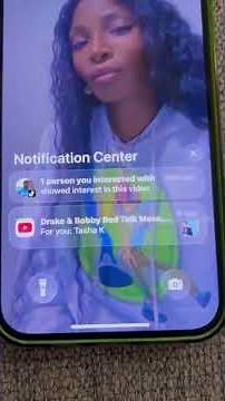 How to get to Notification Center on an iPhone.