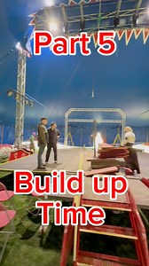 (Part 5) first build up of 2025 #work #buildup #circus #tent #gameon | Pinder's Circus