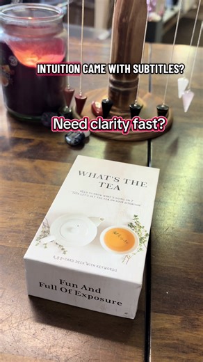 Beginner friendly & fun oracle deck for quick clarity & intuitive guidence. #whatsthetea #tiktokmademebuyit #oraclecards #oracledeck