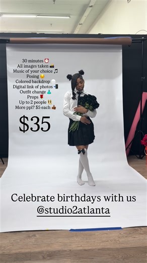 The Photo Shop Atlanta on Instagram: "📸 Link to book in bio 📲 $20 photo sessions ONLY @thephotoshopatlanta_2 👣 By appointment only 🗓️ 2 LOCATIONS! Wednesday-Sunday from 12-6:30 PM📍6525 Tara Blvd, Suite F12 #SouthsideDiscountMall & 4140 Jonesboro Rd, Suite 1150 #InternationalDiscountMall 📍Our sessions start at $20 for 20 minutes. All images included AND sent same day via digital link 😎 Colored backdrops starting at $35 🎨 Outfit changes & edits too! On location sessions starting at $125 pe
