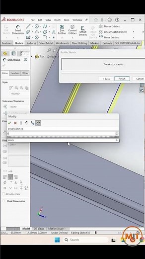 Edit Flange Profile in Sheet Metal in SolidWorks!