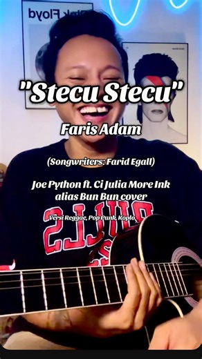 Joan Debritto on Instagram: "Lagu: Stecu Stecu - Faris Adam (Joe Python ft. @cijul_moreink alias Bun Bun cover) Versi Reggae, Pop Punk & Koplo. Izin cover lagu kerennya mas @farisssadammm @faridegall.id 😍❤️. Editor: @cijul_moreink , makasih Bun Bun udah ngeditin 😍😍😍. Lagu Viral Stecu Stecu. #stecu #laguviral #jammingwithjoe #fyp"