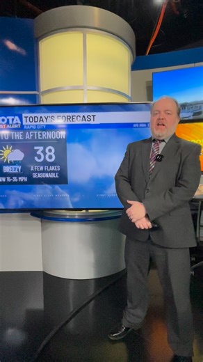 Meteorologist Dann Cianca says after a few flakes, temperatures head back upward into the weekend. #sdwx #wywx #mtwx #weather | KOTA Territory News
