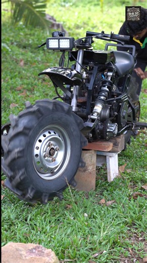 Why Does the Front Wheel Move? 🤯 | Handmade 2WD Motorcycle #2WDmotorcycle