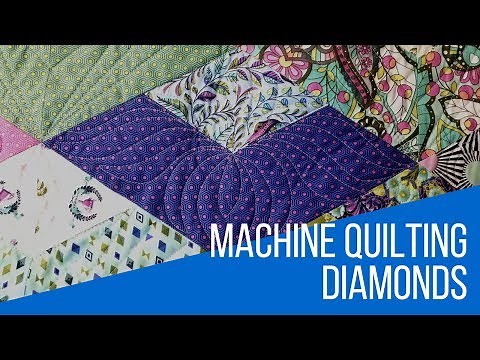 Machine Quilting Diamond Blocks - Featuring Julie Herman's Boomerang Quilt