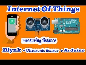 HC-SR04 Connecting ultrasonic sensor with smartphone and arduino using blynk app.