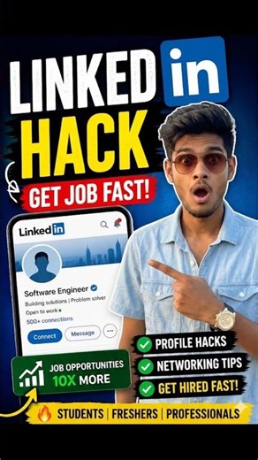LinkedIn Profile Hack in Tamil 🔥 Job Guarantee Trick (2026) #linkedin #jobtips #tamiltech#shorts