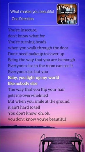 One Direction - what makes you beautiful (lyrics) #lyrics #whatmakesyoubeautiful