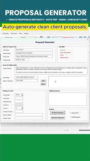 The Proposal Hack Your Competition Doesn't Know About #business #excel