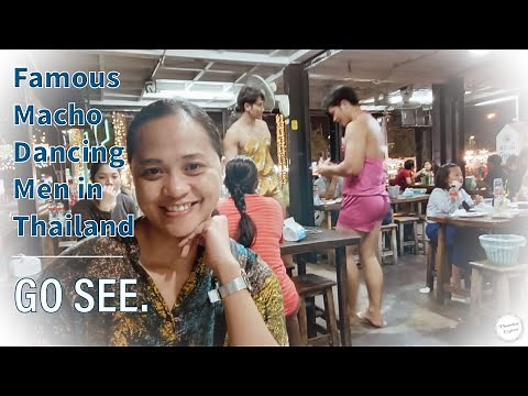 The Famous Men Dancing Restaurant at Hua Mum Market in Bangkok Thailand 🇹🇭