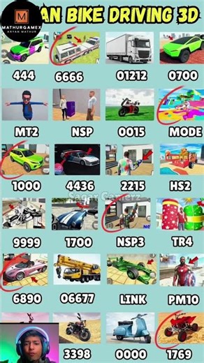 Top Real code 💥 Indian bike driving 3d all new cheat code update + plugin cheat code 863