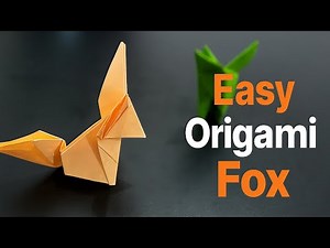 Easy Origami Fox Tutorial For Beginners | Fold a Cute Paper Fox Step-by-Step