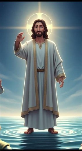 When Jesus Spoke, the Waves Listened 🌊✨ | 4K Animated