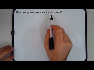 How to prove the trigonometric compound angle identity cos(A-B)=cosAcosB+sinAsinB