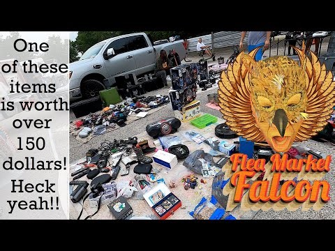 DVD Video Game CD hunting at the Flea Market