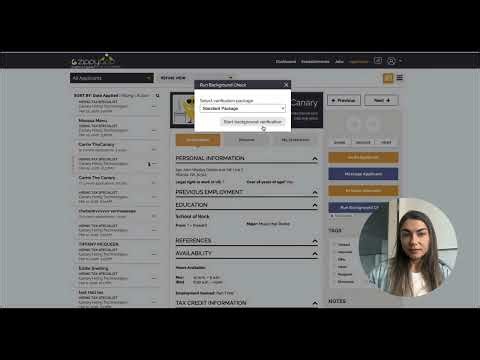 Background Screening Demo - ZippyApp ATS