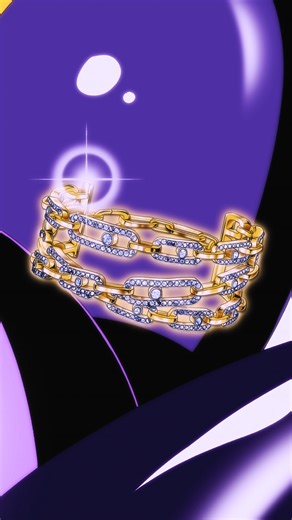 Messika on Instagram: "Messika purple sets the Paris night aglow.​ On the Champs-Élysées, lifted by balloons in violet hues, Move Link Cuff rises in celebration, its golden links bridging light, motion, and connection across the festive sky, illuminating the closing of a year-long celebration marking the Maison’s twentieth anniversary.​ For this Festive Season, explore Messika’s collections and gift selections online and in stores. ​ Animation by @space.dawg Move Link Yellow Diamond Cuff.​ #Mess