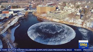 125K views · 762 reactions | Ice, ice, baby! Mysterious circle of ice captivates residents in Maine. TJ Holmes and Ginger Zee have all the answers on this phenomenon. gma.abc/2K1ffov | Good Morning America | Facebook