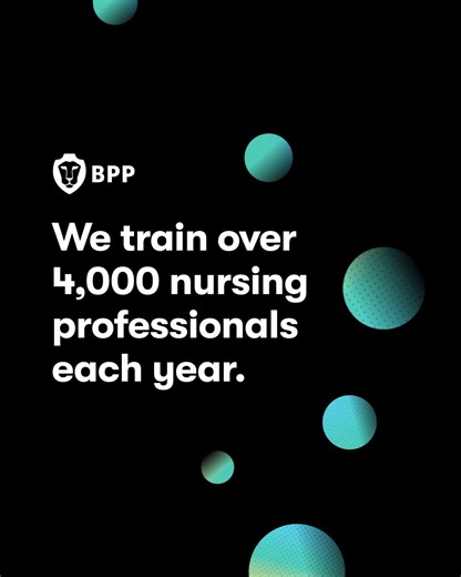 Did you know that we train nursing professionals through our range of apprenticeships and degree programmes? That's right, we provide immersive, relevant training for new colleagues through to established leaders, all fully aligned to a range of NHS role profiles. Find out more: https://ow.ly/U2qi50XhBbT | BPP