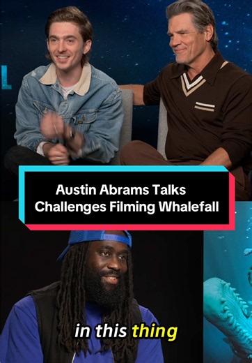 Just how intense was it filming Whalefall? 👀 I sat down with Austin Abrams and Josh Brolin to talk about their upcoming film Whalefall 🐋. And asked Austin what the most physically or emotionally demanding part of the shoot was. 🎬 Trust me, this one sounds like an experience! 😳 @20th Century Studios #Whalefall #whattowatch #AustinAbrams #JoshBrolin #movierecommendation