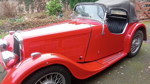 1936 BSA Scout Red Manual, 3 speed Right Hand Drive in Mo...