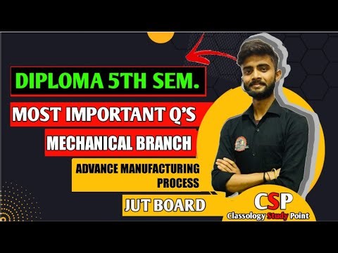Advance Manufacturing Process Imp. Q's Diploma 5th Sem Imp. Q's 5th sem Mechanical Branch 5th sem.