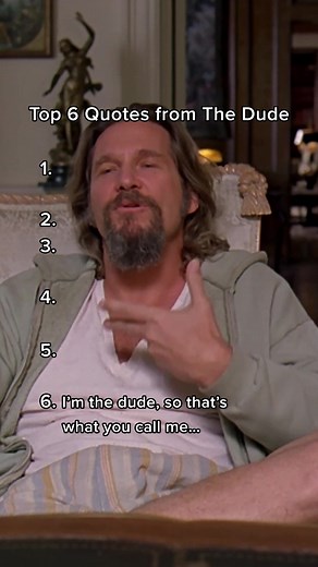Dude... #TheBigLebowski #JeffBridges #TheDude #MovieQuotes #UniversalPictures #UniPics #Universal #Film #Films #FilmTok #Movie #Movies #MovieTok #MovieRecommendations